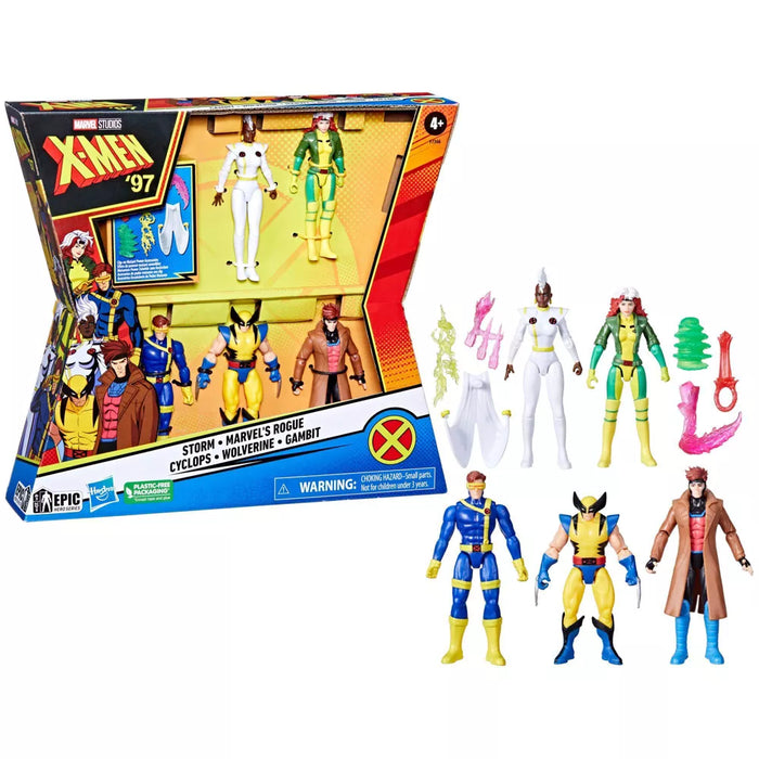 Marvel Epic Hero Series: X Men 97 - Set Storm, Rogue, Ciclope, Wolverine Y Gambit 5 Pack