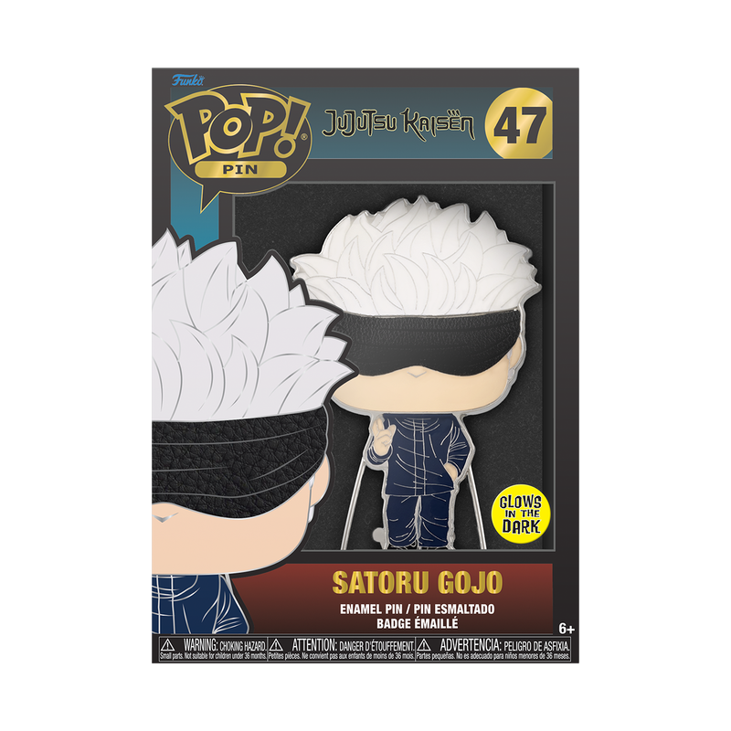 Funko Pop Pin: Jujutsu Kaisen - Satoru Gojo Glow Pin Esmaltado