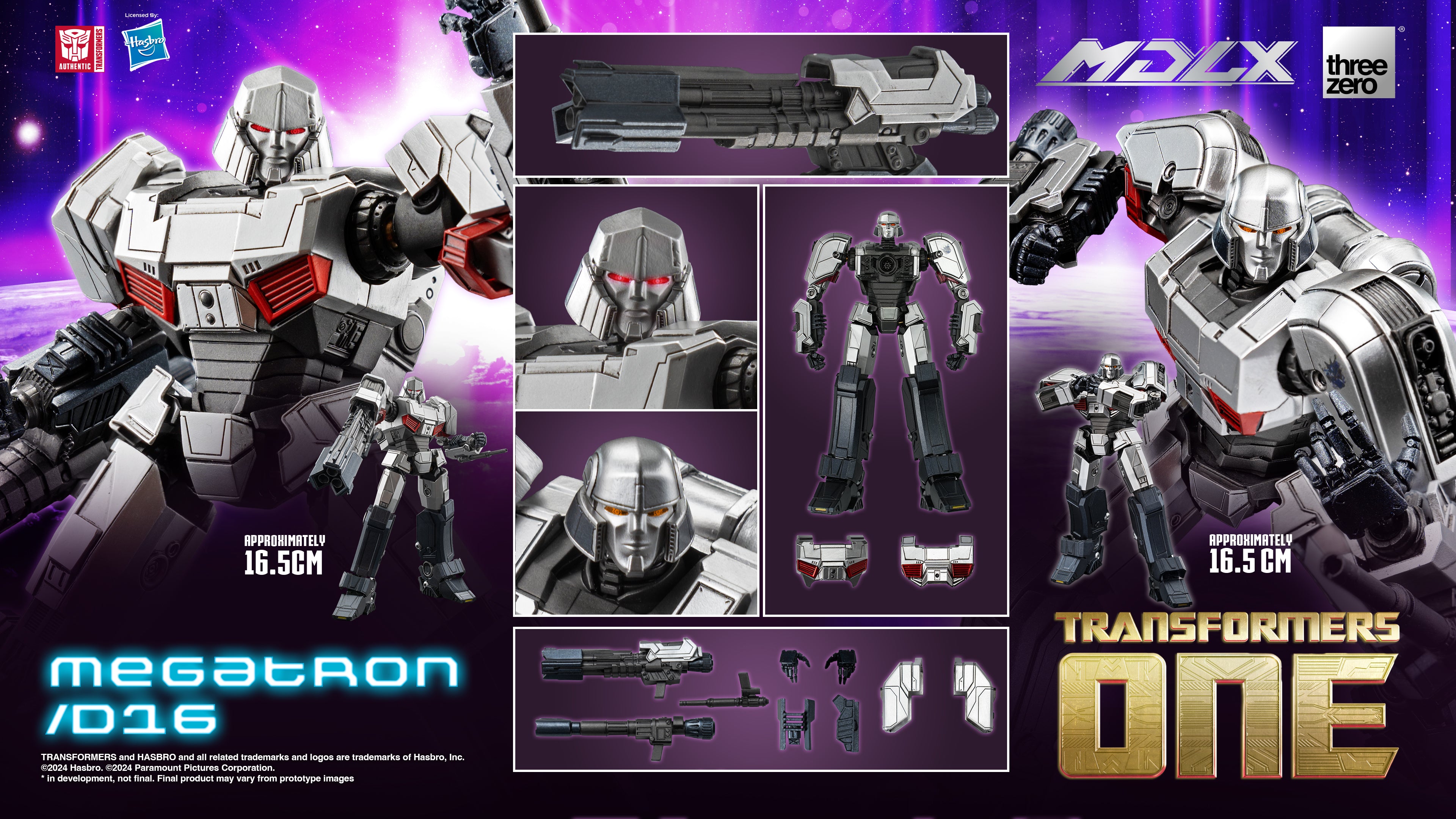 Threezero Mdlx Series: Transformers One - Megatron Escala 1/6