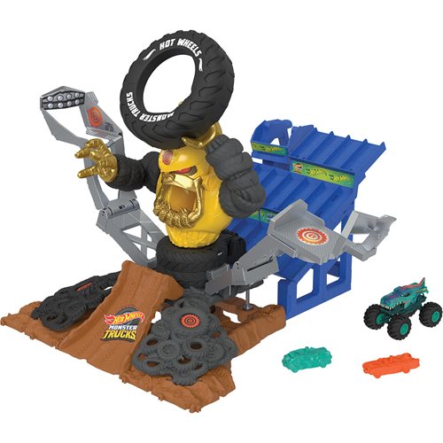 Hot Wheels Monster Trucks: Pista Arena De Demolicion Reto Final Gor-Zilla Destructor