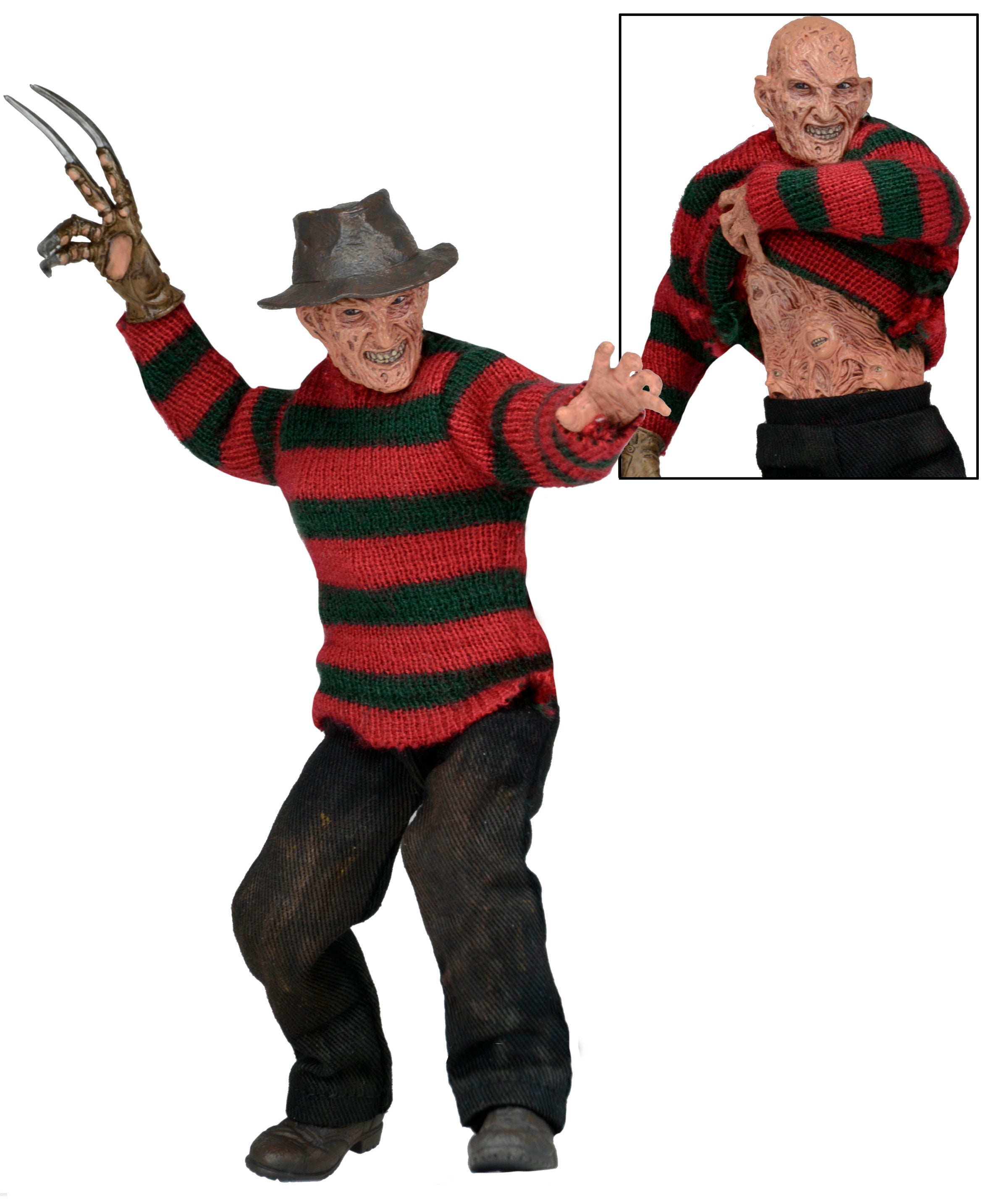 NECA Figura de Accion Vestida: Pesadilla En La Calle Del Infierno 3 Dream Warriors - Freddy 8 Pulgadas