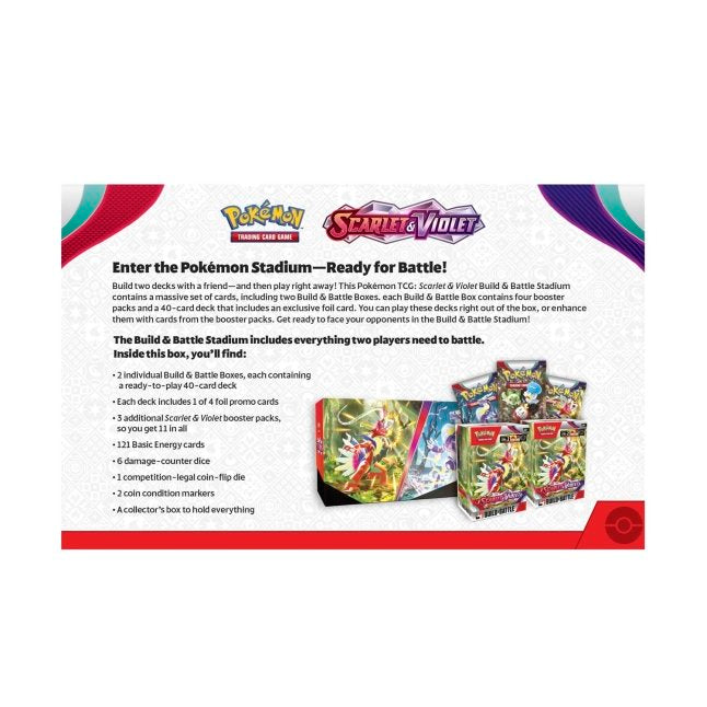 Pokemon TCG Scarlet & Violet: Build & Battle Stadium koraidon en Ingles