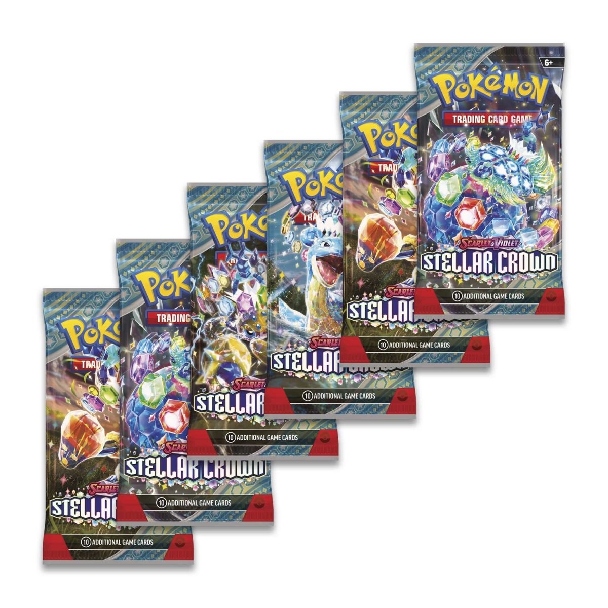 Pokemon TCG Scarlet & Violet: Stellar Crown - Booster Bundle 6 Pack En Ingles