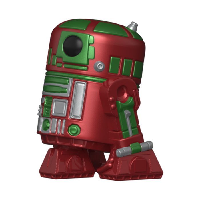 Funko Pop Keychain & Tee: Star Wars Holiday - Playera Infantil Extra Grande Con Llavero R2 D2 Metalico