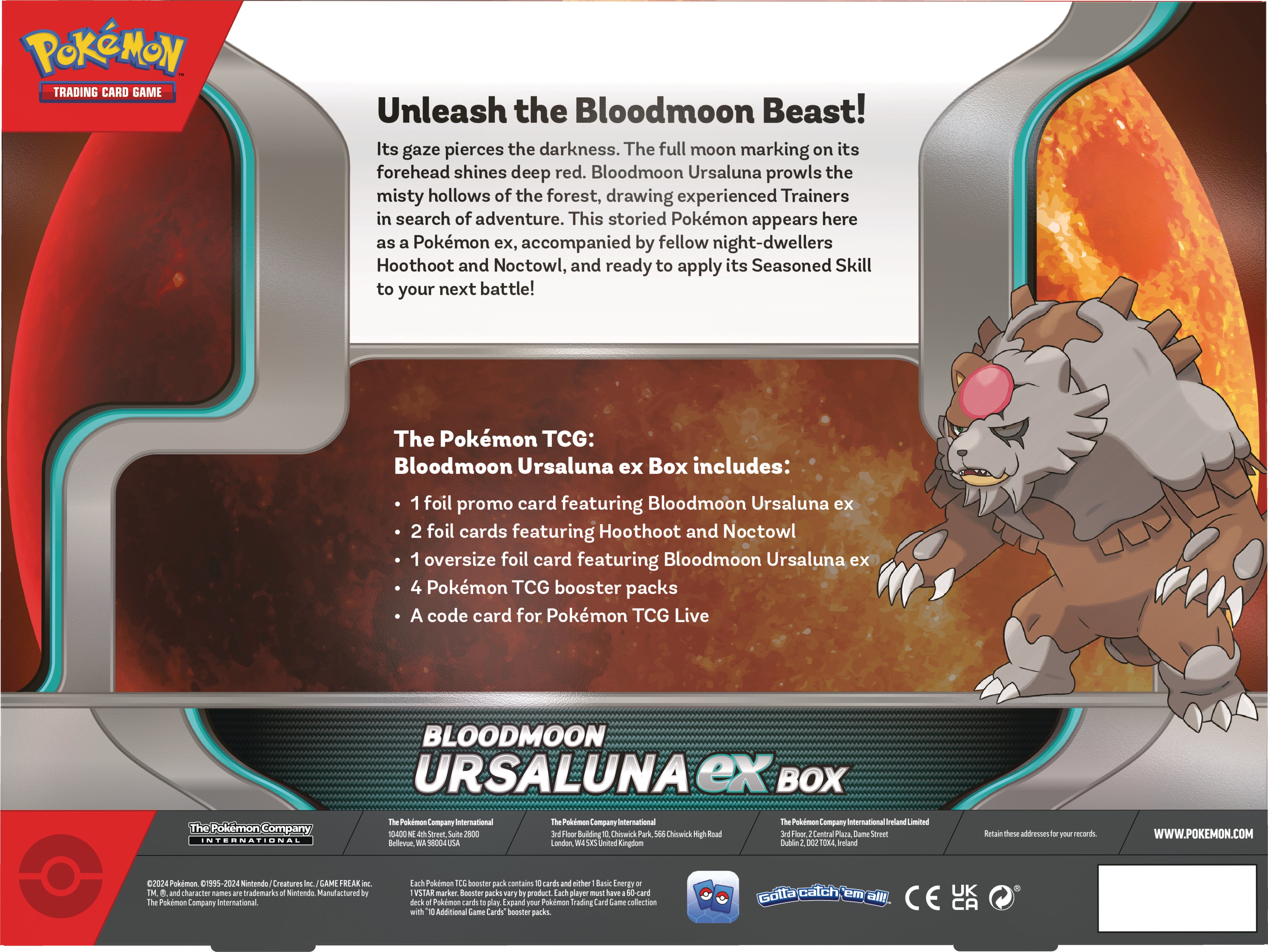 Pokemon TCG: Bloodmoon Ursaluna ex Box En Ingles