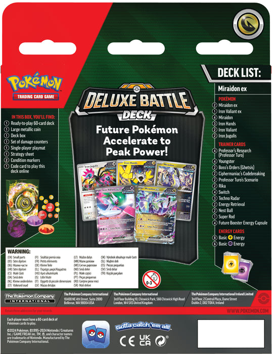 Pokemon TCG: Miraidon ex Deluxe Battle Deck En Ingles