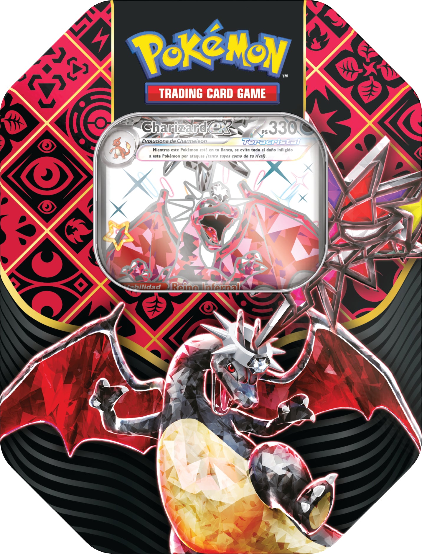 Pokemon TCG Scarlet & Violet: Paldean Fates - Tin Shiny Charizard Ex En Español