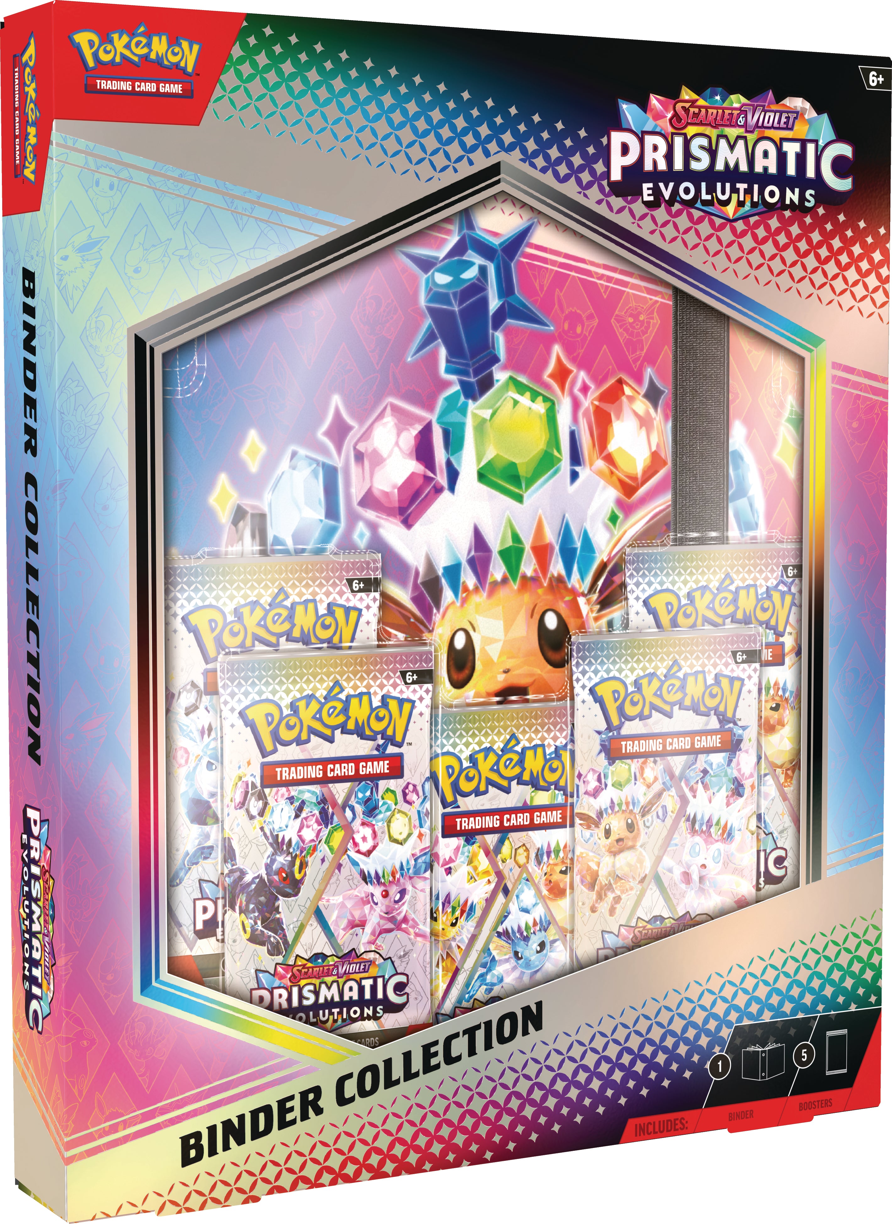 Pokemon TCG Escarlata y Purpura: Evoluciones Prismaticas - Binder Collection  En EspaÃ±ol