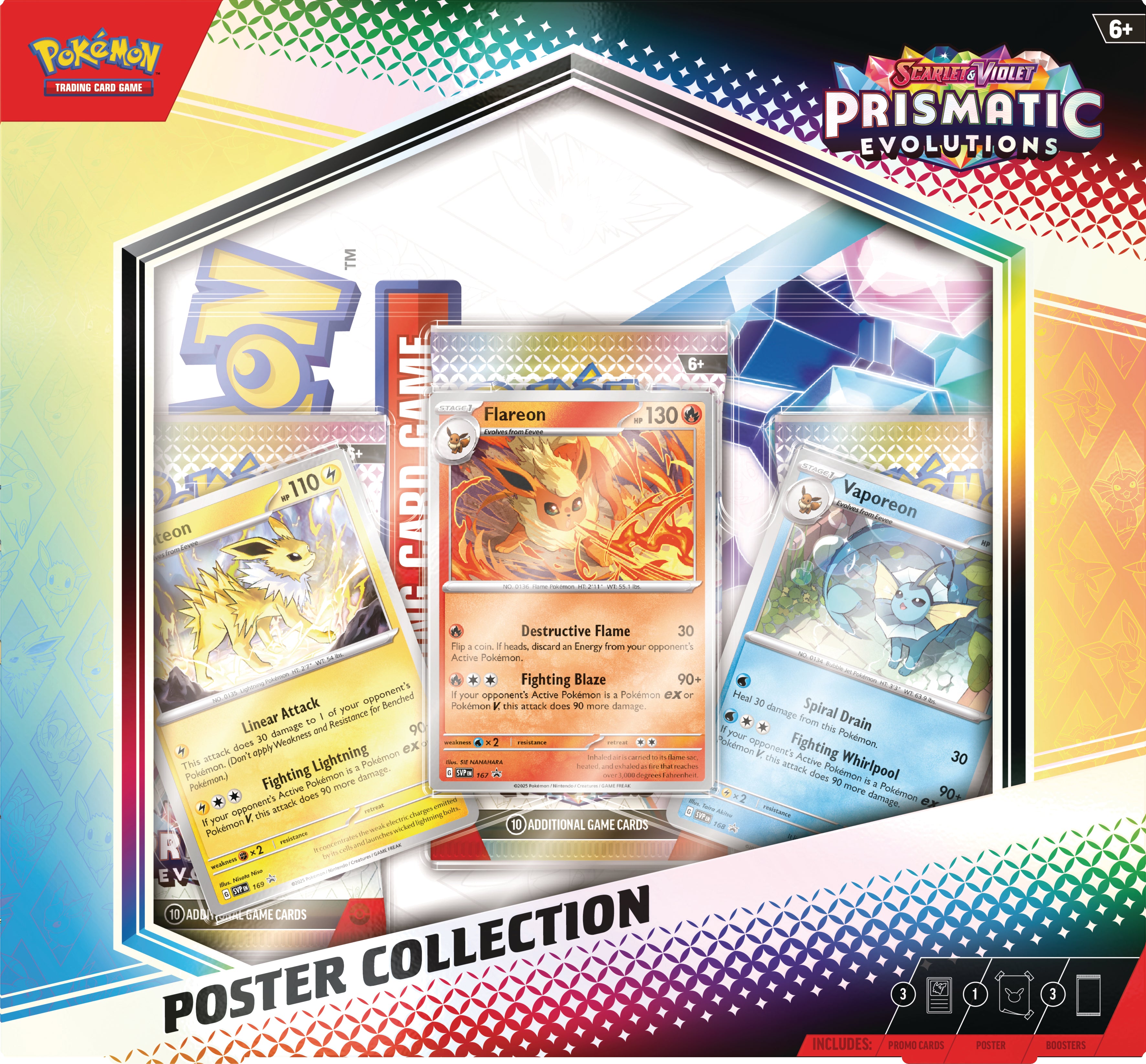 Pokemon TCG Escarlata y Purpura: Evoluciones Prismaticas - Poster Collection En EspaÃ±ol