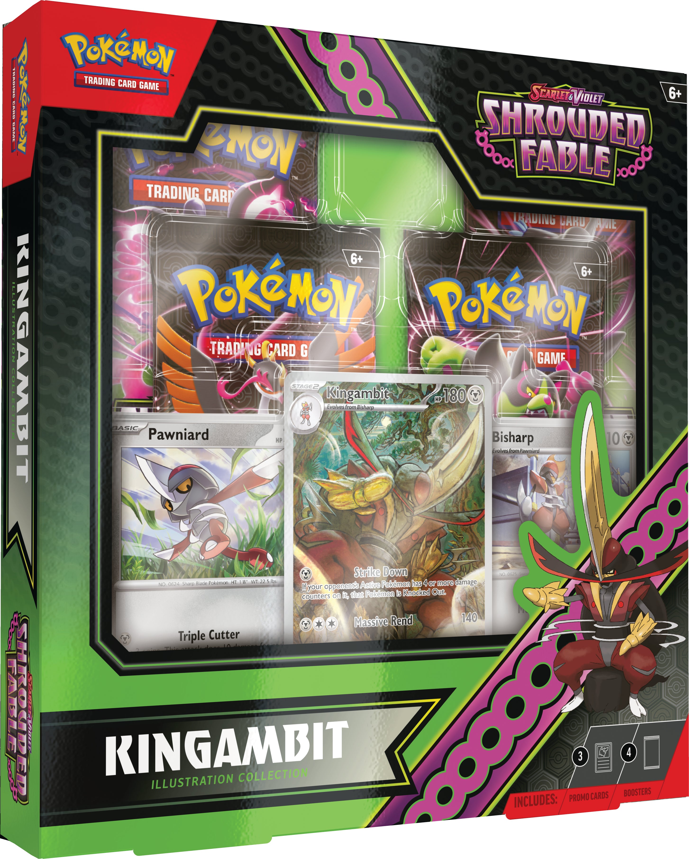 Pokemon TCG Scarlet & Violet: Shrouded Fable - Kingambit Illustration Collection En Ingles