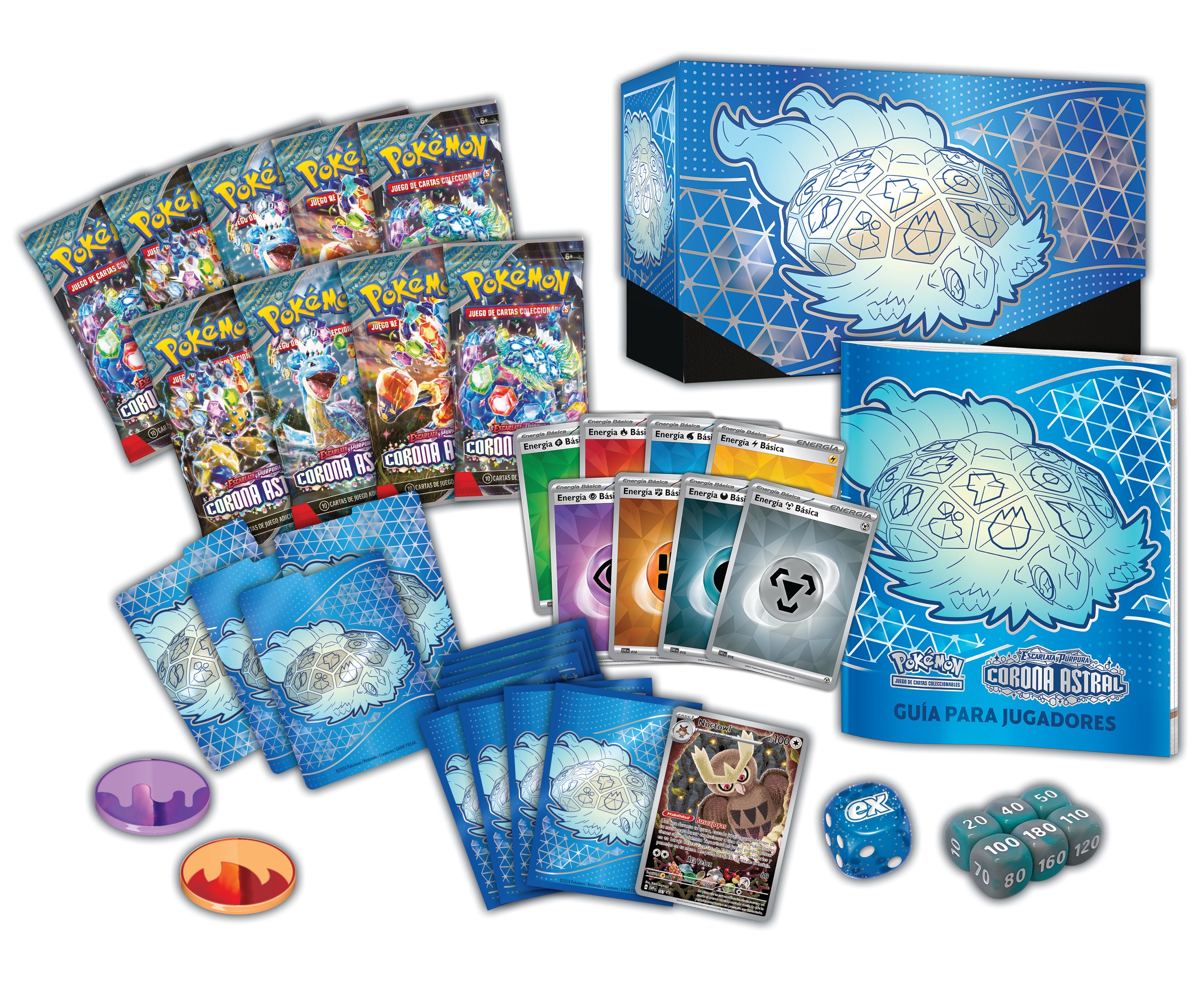 Pokemon TCG Escarlata y Purpura: Corona Astral - Elite Trainer Box Terapagos En Español