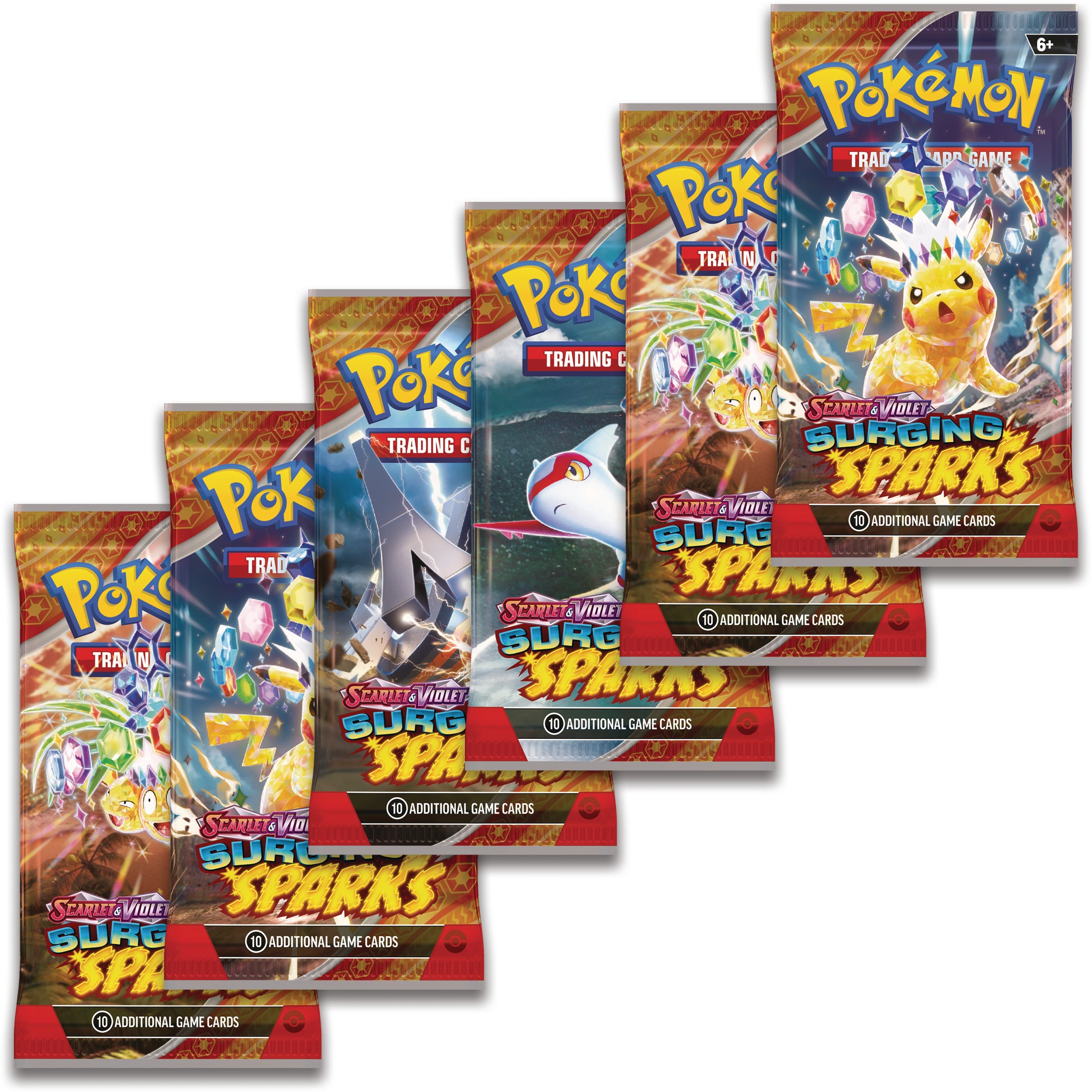 Pokemon TCG Scarlet & Violet: Surging Sparks - Booster Bundle 6 Pack En Ingles