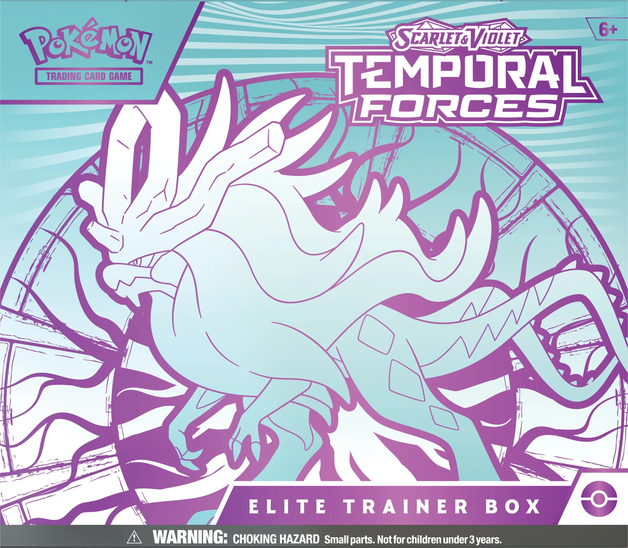 Pokemon TCG Scarlet & Violet: Temporal Forces - Elite Trainer Box Walking Wake con Flutter Mane En Ingles