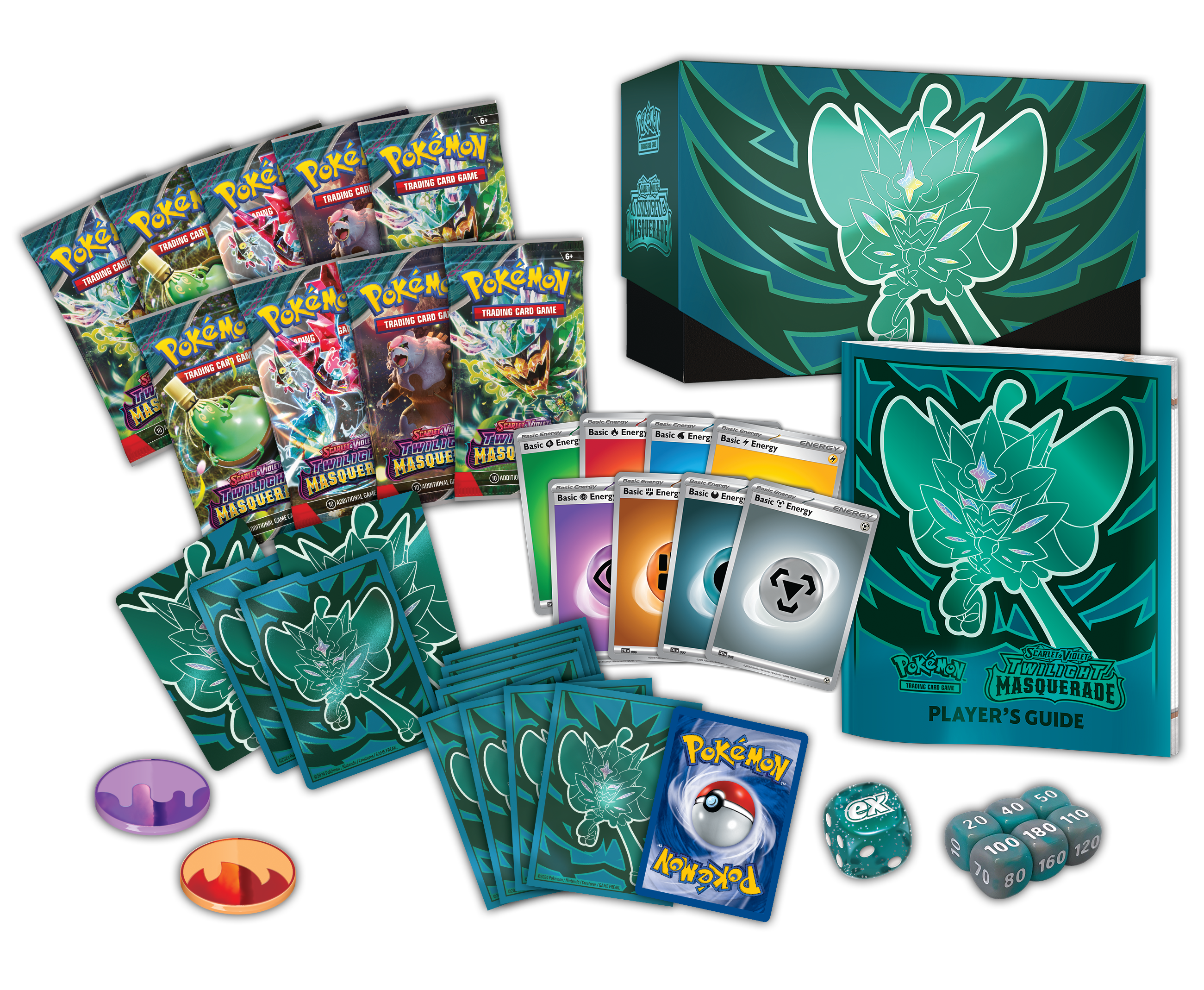 Pokemon TCG Scarlet & Violet: Twilight Masquerade - Elite Trainer Box Ogerpon En Ingles