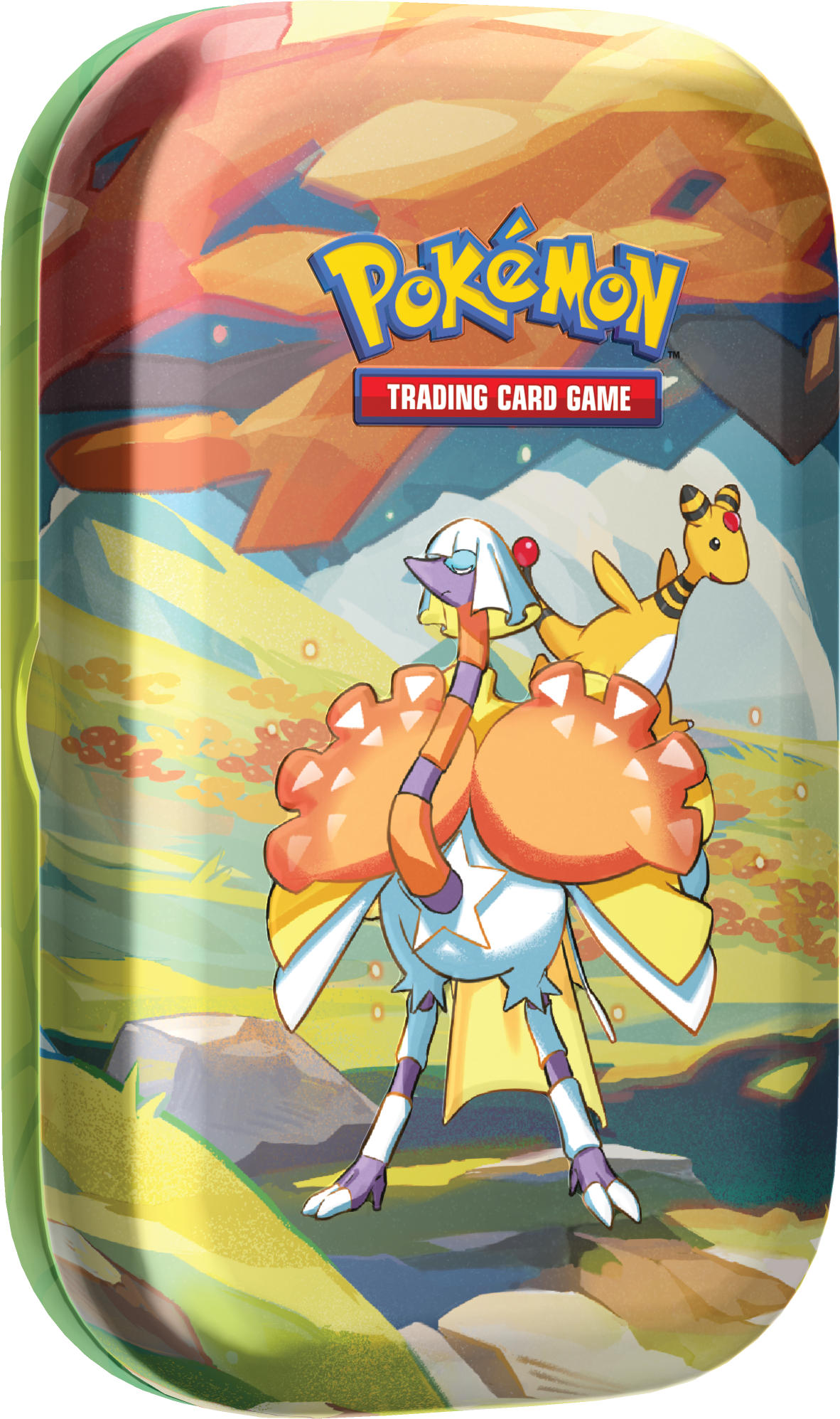 Pokemon TCG Scarlet & Violet: Vibrant Paldea - Espartha con Ampharos Mini Tin En Ingles