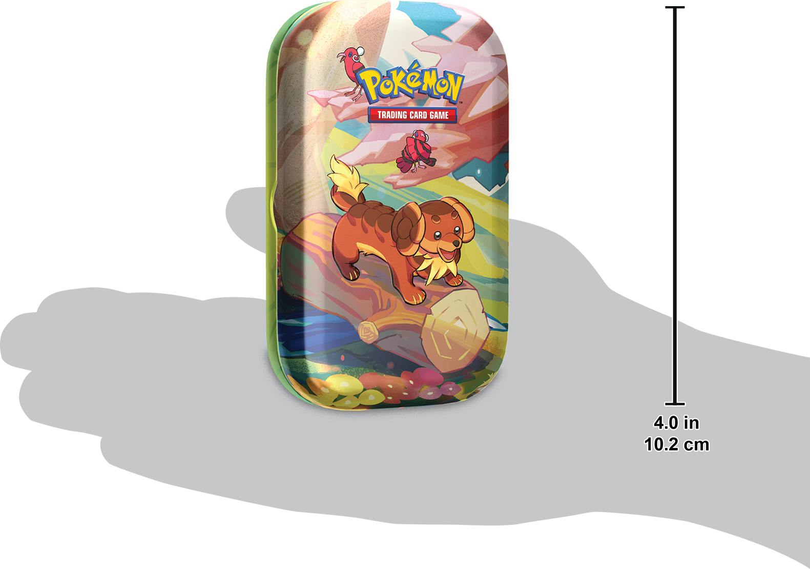 Pokemon TCG Scarlet & Violet: Vibrant Paldea - Dashbun con Oricorio Mini Tin En Ingles