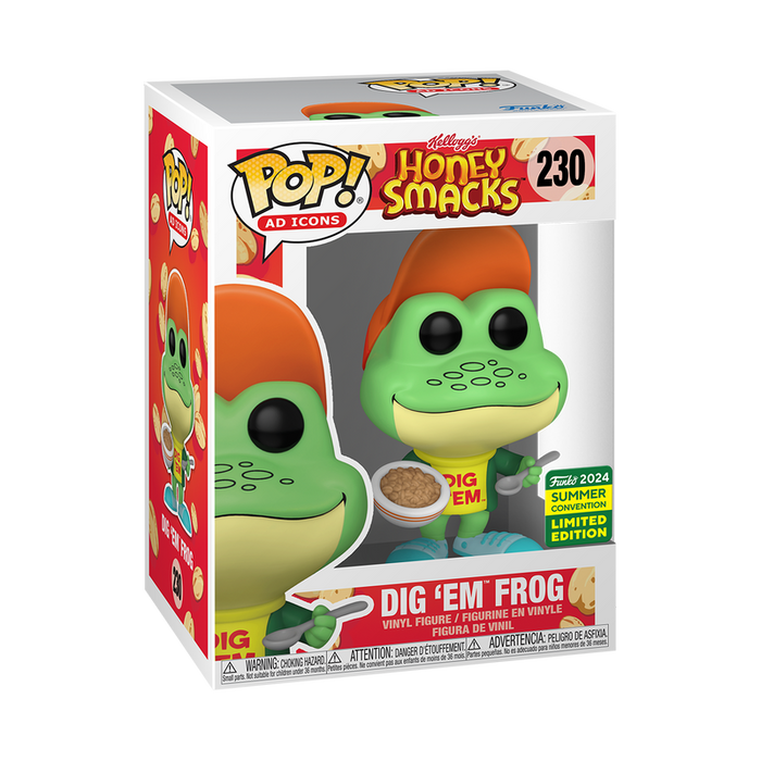 Funko Pop Ad Icons: Kelloggs Honey Smacks - Dig Em Frog Exclusivo SDCC 2024