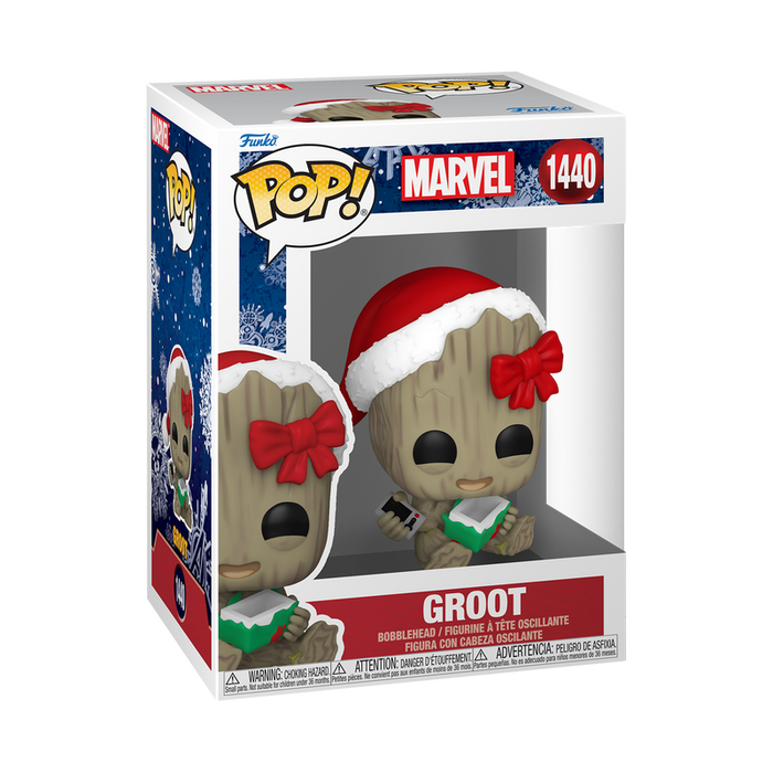 Funko Pop Marvel: Holiday - Groot Con Regalo