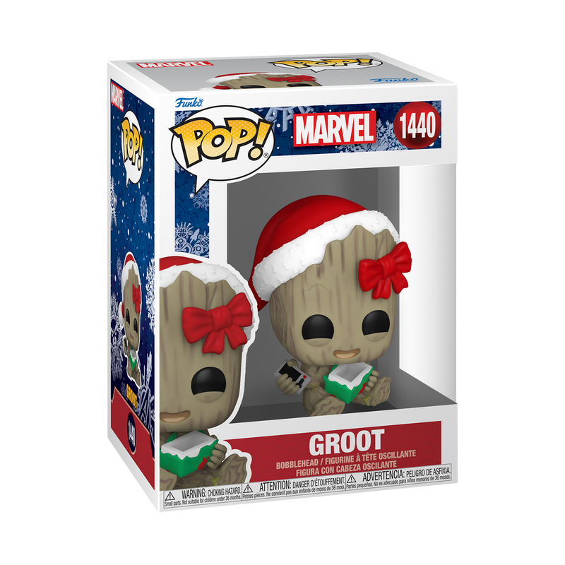 Funko Pop Marvel: Holiday - Groot Con Regalo