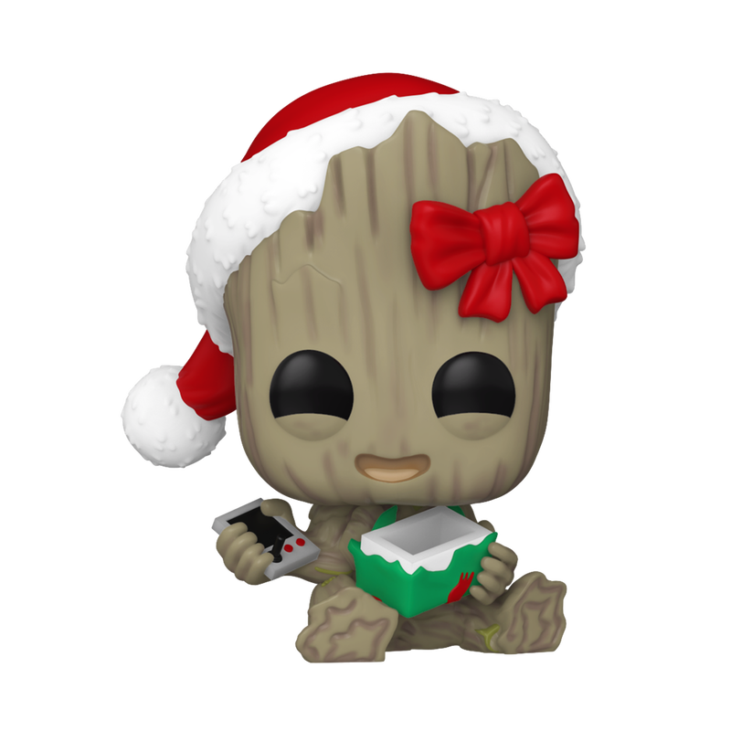 Funko Pop Marvel: Holiday - Groot Con Regalo