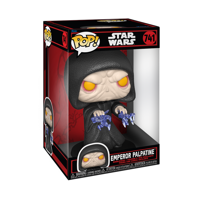 Funko Pop Jumbo: Star Wars The Dark Side - Palpatine Relampago De La Fuerza 10 Pulgadas