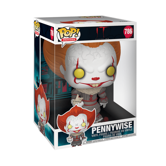 Funko Pop Jumbo: It Eso - Pennywise Con Bote 10 Pulgadas