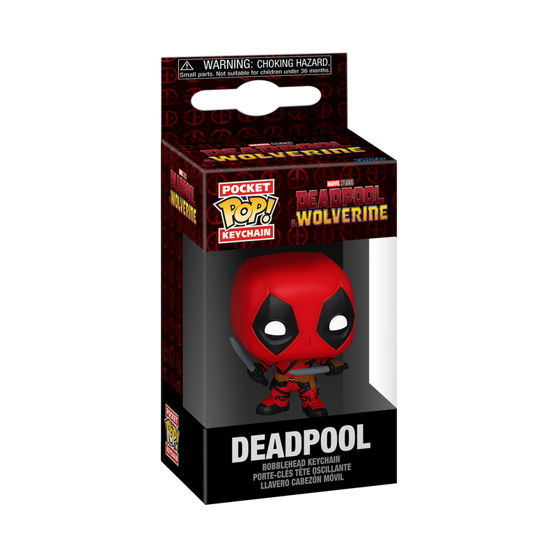 Funko Pop Keychain: Deadpool y Wolverine - Deadpool Con Espadas Llavero