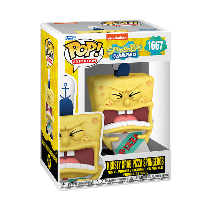 Funko Pop Animation: Bob Esponja 25 Aniversario - Bob Esponja Con Pizza