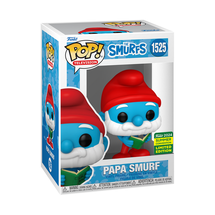 Funko Pop TV: Los Pitufos - Papa Pitufo con Libro Magico Exclusivo SDCC 2024