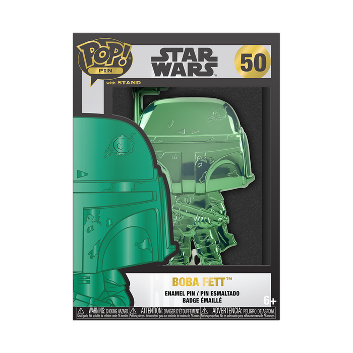 Funko Pop Pin: Star Wars Dark Side - Boba Fett Neon Pin Esmaltado