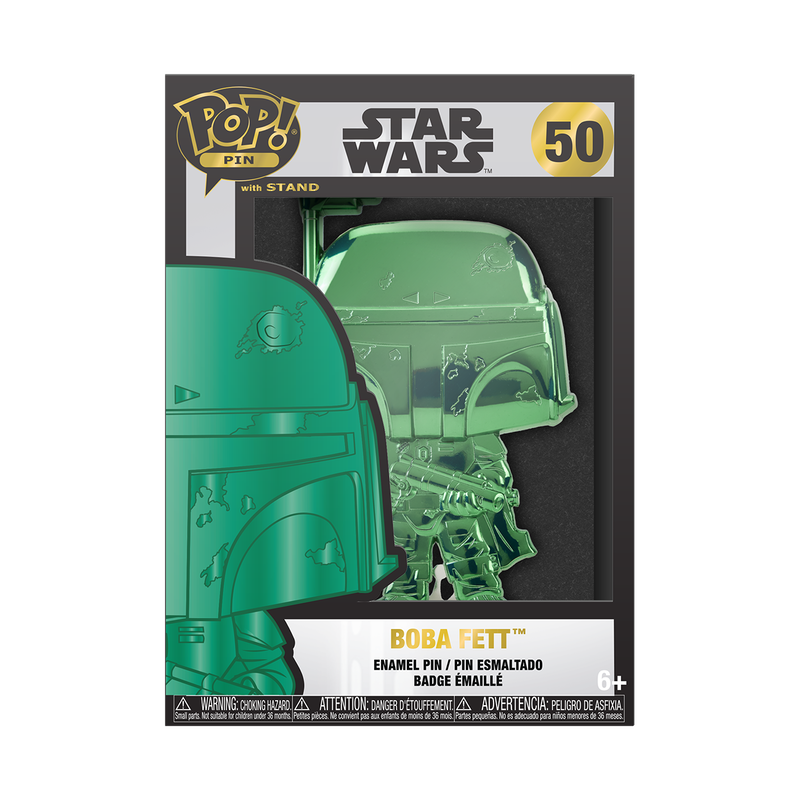 Funko Pop Pin: Star Wars Dark Side - Boba Fett Neon Pin Esmaltado