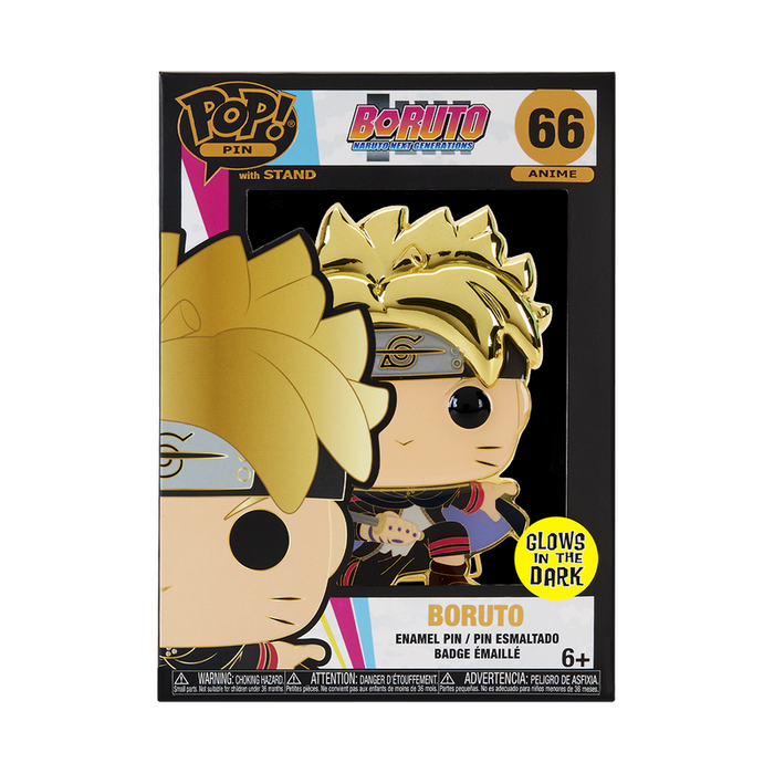 Funko Pop Pin: Boruto Next Generations - Boruto con Marcas Glow Pin Esmaltado