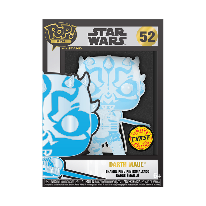 Funko Pop Pin: Star Wars Dark Side - Darth Maul Neon Pin Esmaltado