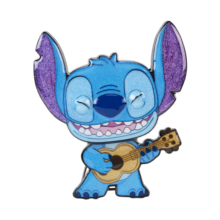 Funko Pop Pin: Disney Lilo y Stitch - Stitch Con Ukelele Pin Esmaltado