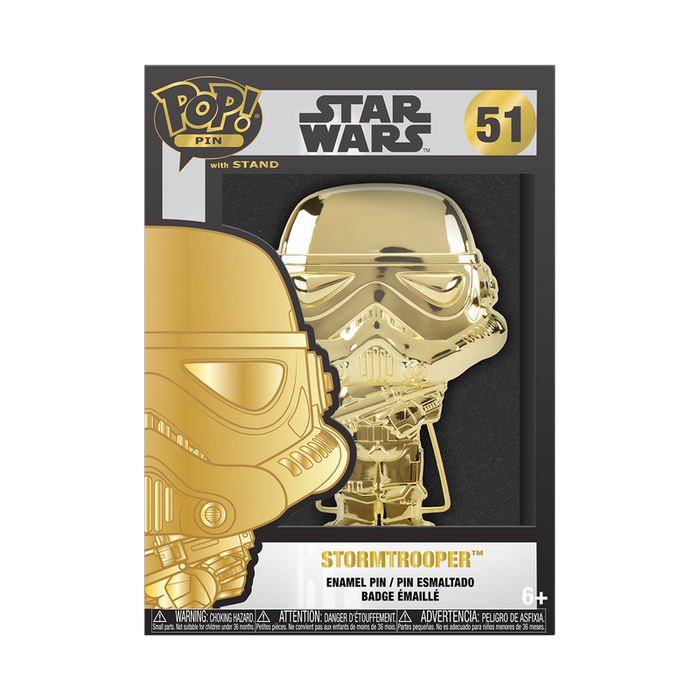 Funko Pop Pin: Star Wars Dark Side - Stormtrooper Neon Pin Esmaltado