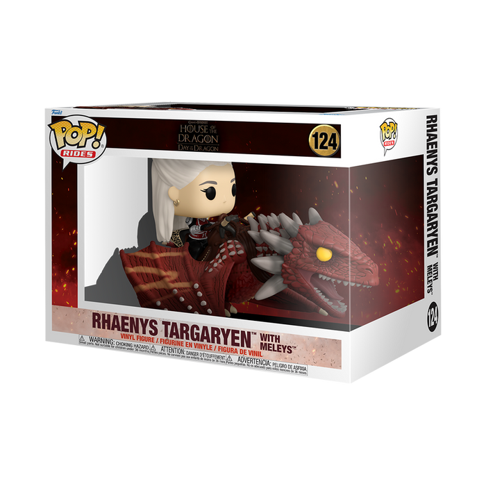 Funko Pop Rides Deluxe: Game of Thrones House of Dragon - Rhaenys Targaryen con Meleys