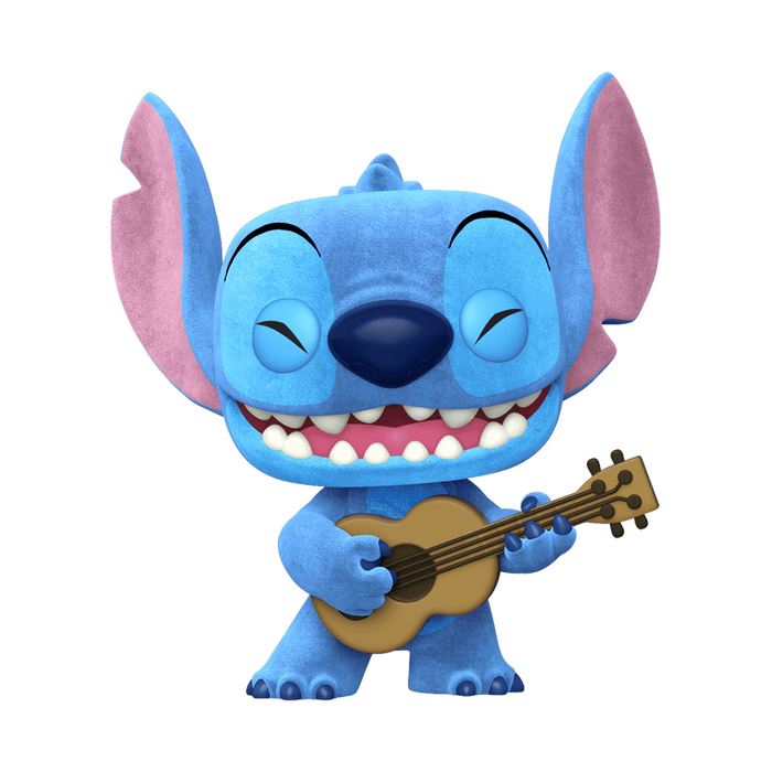 Funko Pop & Tee: Disney Lilo y Stitch - Stitch Ukelele Flocked con Playera 2XL