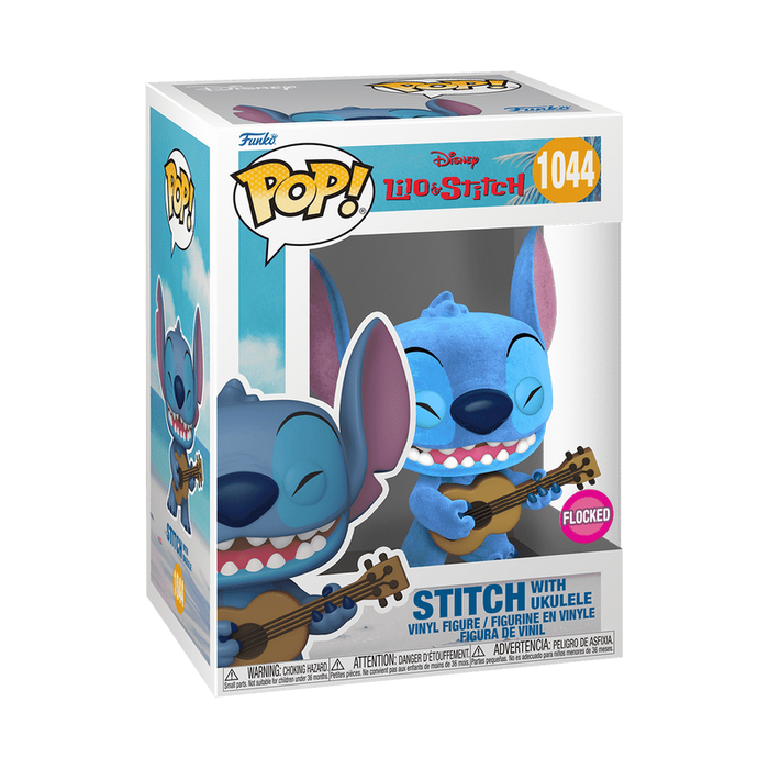 Funko Pop & Tee: Disney Lilo y Stitch - Stitch Ukelele Flocked con Playera 2XL