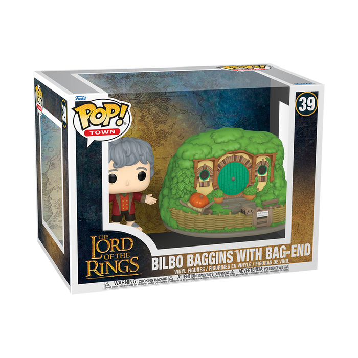 Funko Pop Town: The Lord Of The Rings - Bilbo y Choza