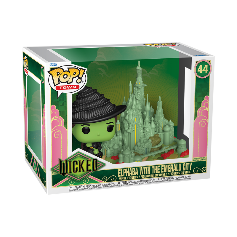 Funko Pop Town: Wicked - Elfaba y Ciudad Esmeralda