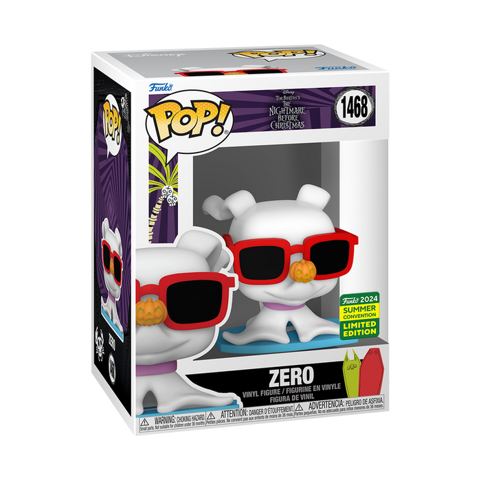 Funko Pop Disney: Mundo De Jack - Zero con Lentes de Sol Exclusivo SDCC 2024