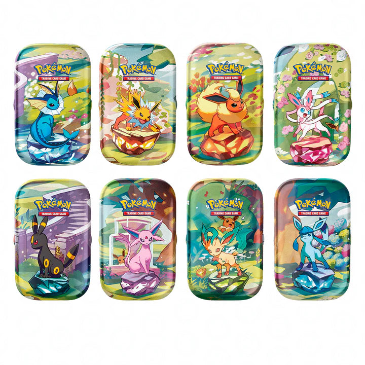 Pokemon TCG Escarlata y Purpura: Evoluciones Prismaticas - Mini Tin En EspaÃ±ol