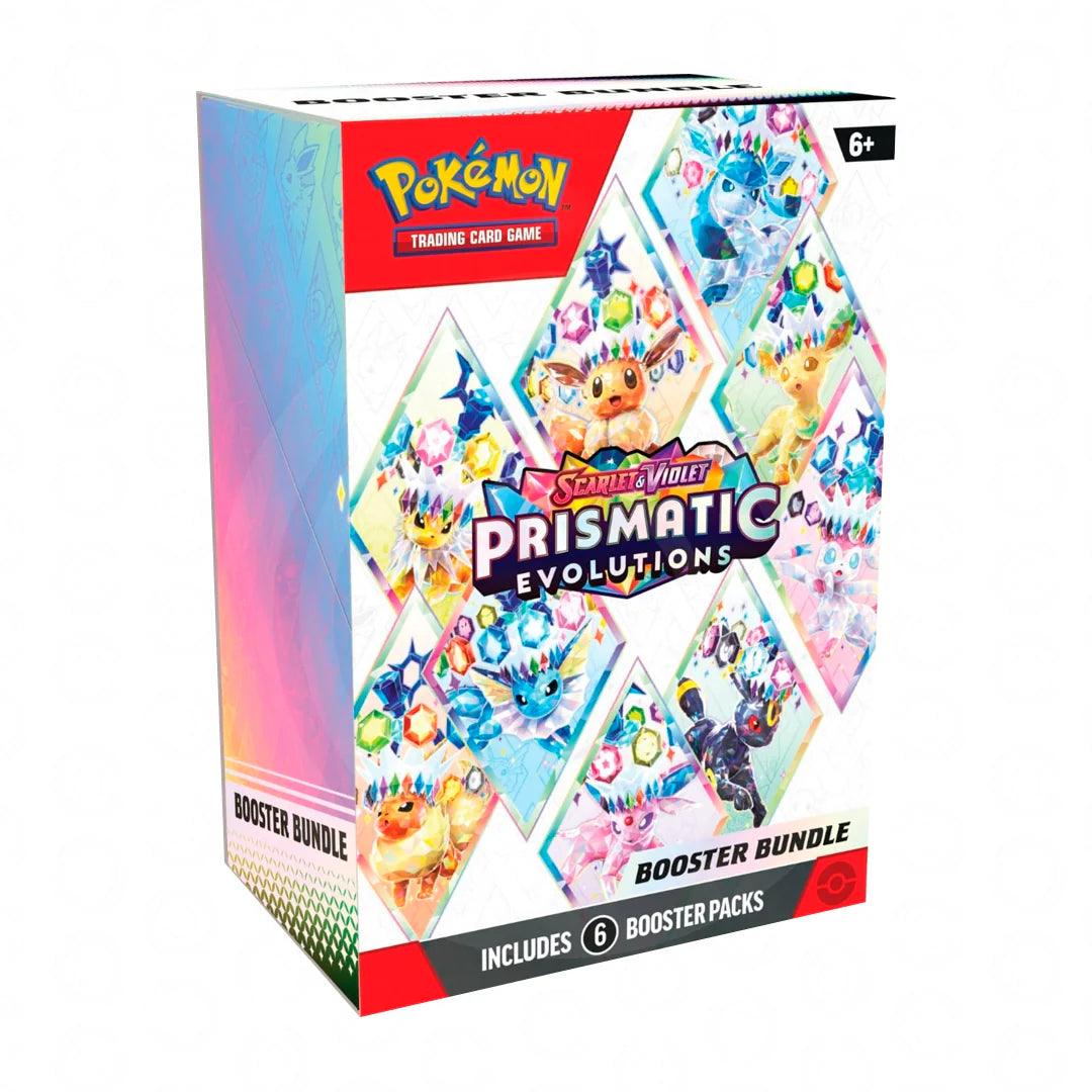 Pokemon TCG Escarlata y Purpura: Evoluciones Prismaticas - Booster Bundle 6 Pack En EspaÃ±ol