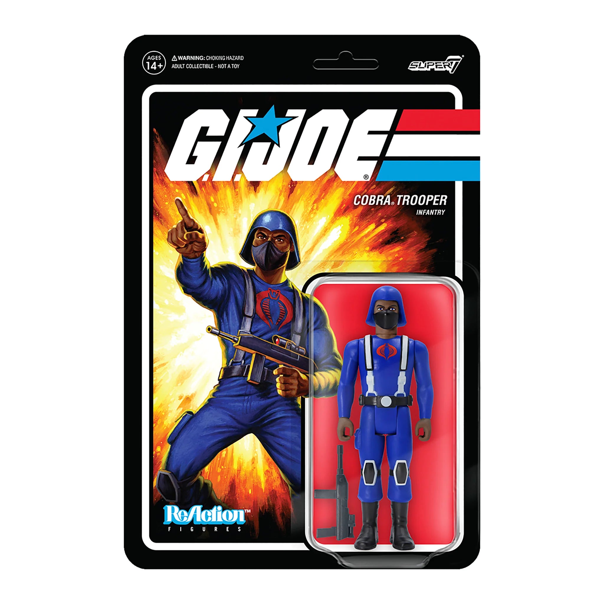 Super7 ReAction: GI Joe - Cobra Soldado Y Back C