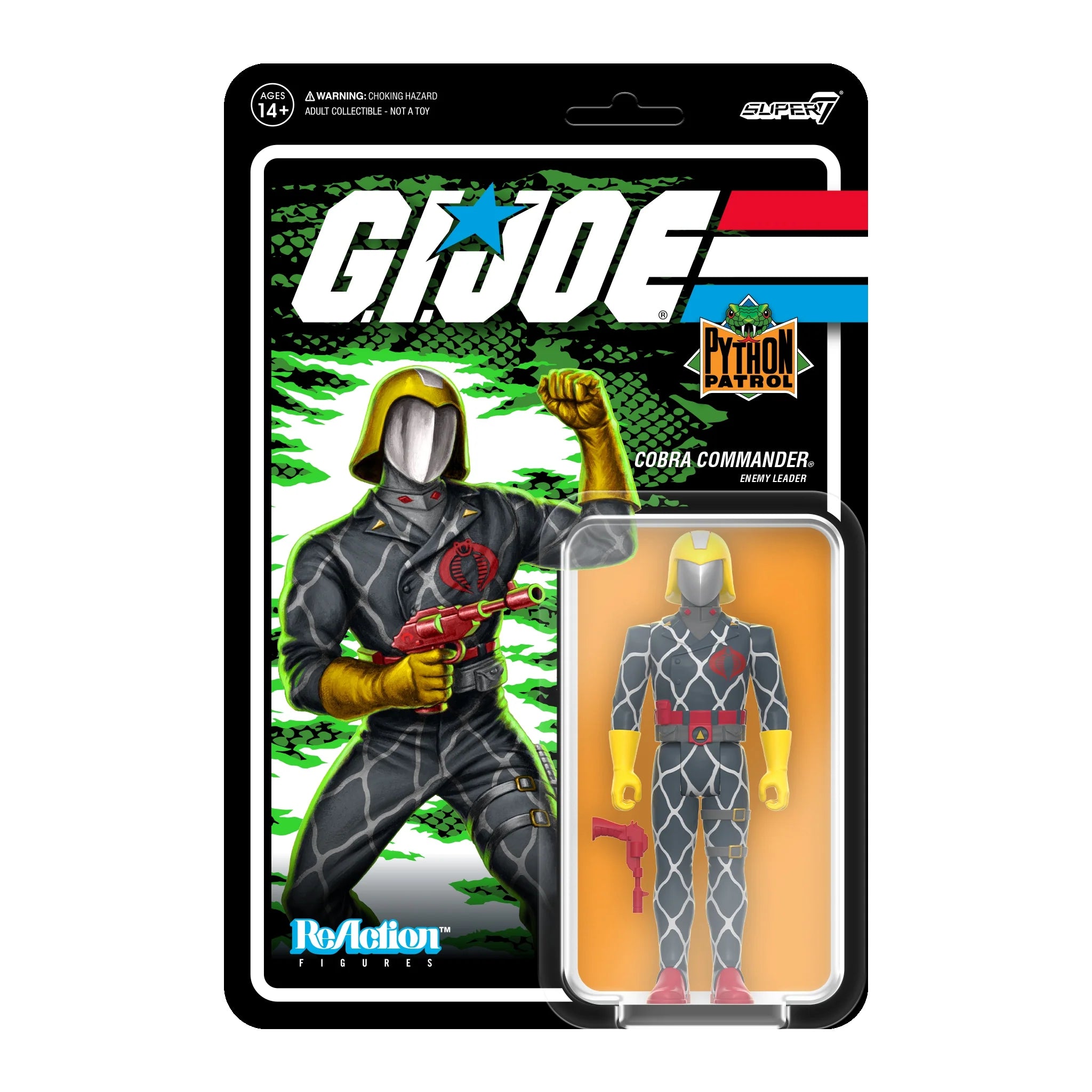 Super7 ReAction: GI Joe - Cobra Commander Python Patrol