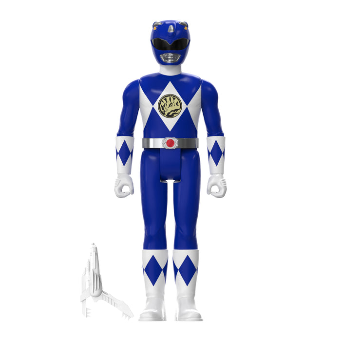 Super7 ReAction: Mighty Morphin Power Rangers - Blue Ranger Triangle Box Exclusivo SDCC 2023