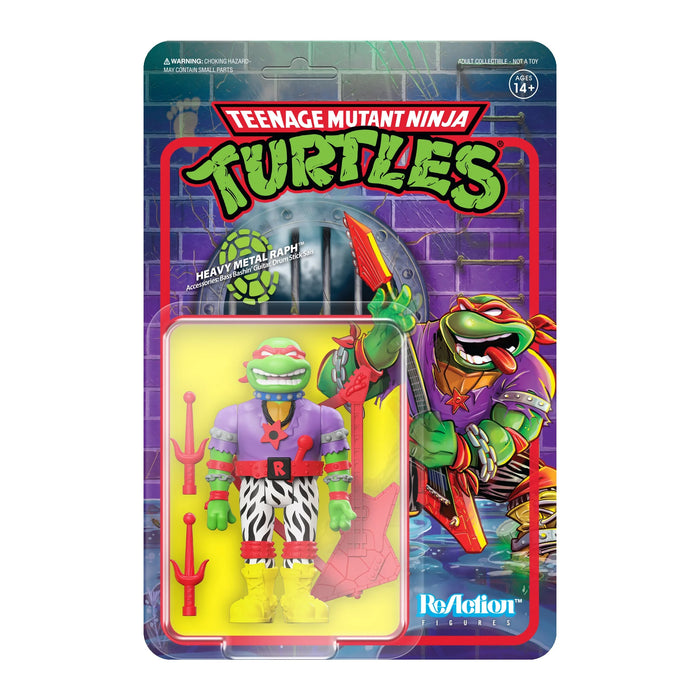 Super7 ReAction: TMNT Tortugas Ninja - Heavy Metal Raph