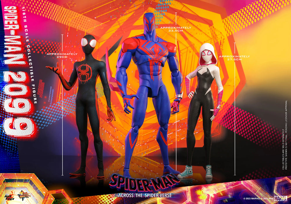 Hot Toys Movie Masterpiece Series: Marvel SpiderMan Across The Spider Verse - SpiderMan 2099 Escala 1/6