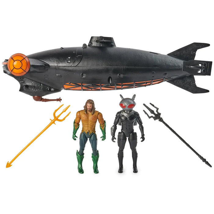 Aquaman: Dc El Reino Perdido - Aquaman Vs Black Manta Con Submarino