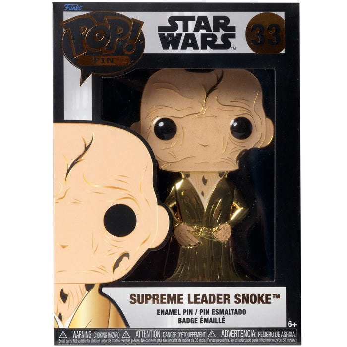 Funko Pop Pin: Star Wars - Lider Supremo Snoke Esmaltado